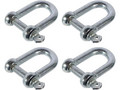 Скоба прямая такелажная оцинкованная 5 мм rrrr